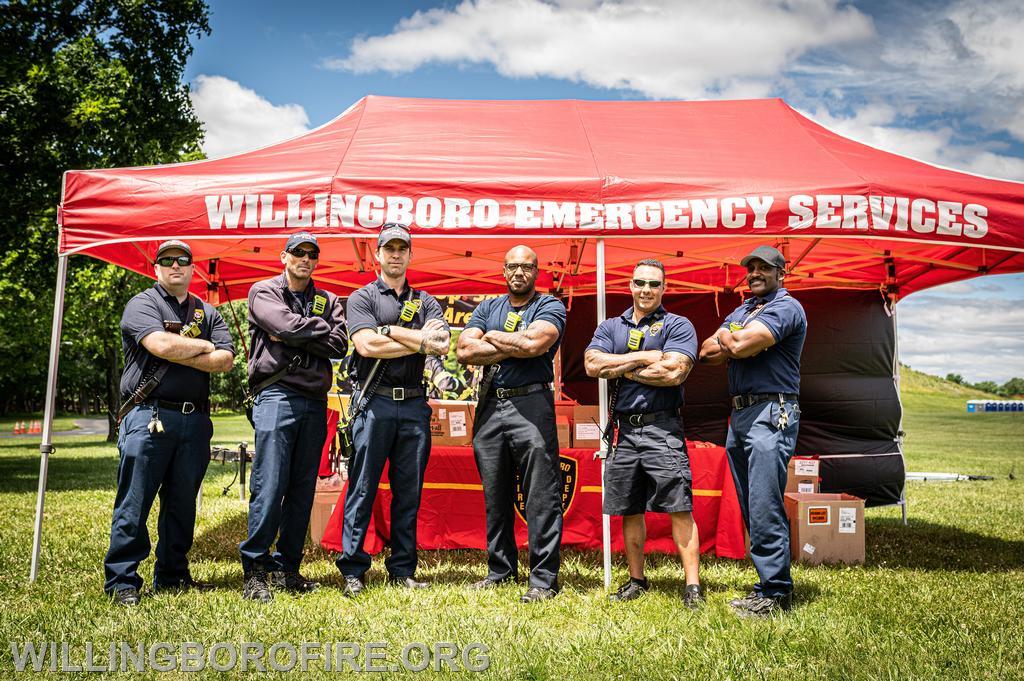 Firefighters at the 2022 Juneteenth event