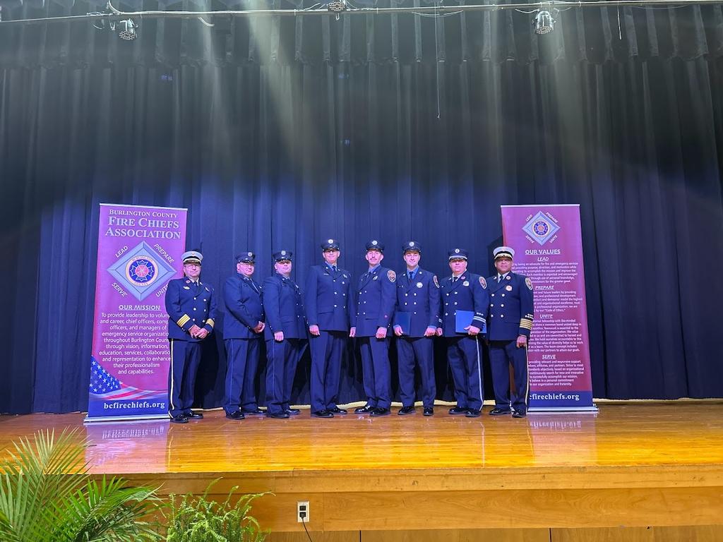 The departments A-platoon being recognized for the actions of rescuing two victims at a fire in Buckingham Park in 2022. 